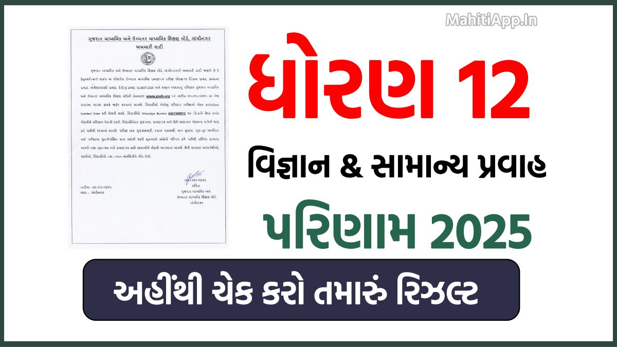 GSEB HSC Result 2025